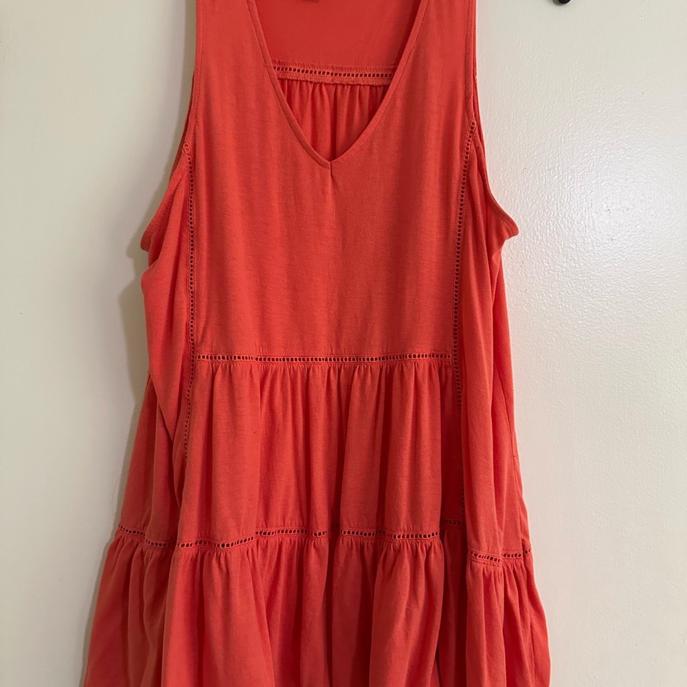 Time and Tru Coral Sleeveless Top